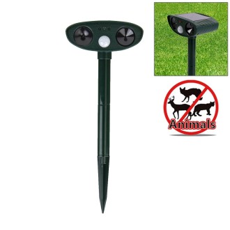 Powerful Ultrasonic Solar-powered Animal Repeller With PIR Sensor & Light Sensor