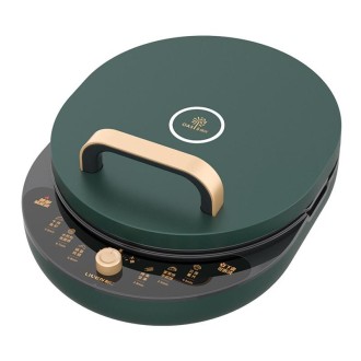 G-3T LIVEN Household Electric Baking Pan Automatic Pancake Maker, CN Plug(Green)