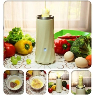 Automatic Multifunctional Egg Roll Maker Electric Egg Boiler Omelette Machine Breakfast Egg Tool(Green)