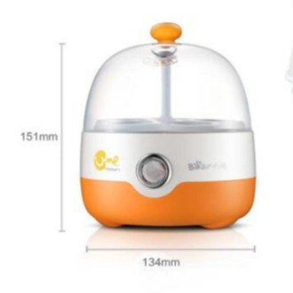 Automatic Power off Cooking Egg Mini Dingle-layer Multi-function Stainless Steel Breakfast Machine, CN Plug, 220V(Orange)