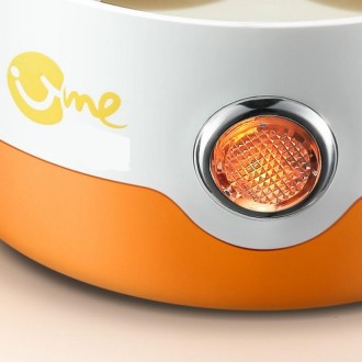 Automatic Power off Cooking Egg Mini Dingle-layer Multi-function Stainless Steel Breakfast Machine, CN Plug, 220V(Orange)