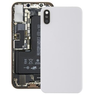 Battery Back Cover with Back Camera Bezel & Lens & Adhesive  for iPhone XS(White)