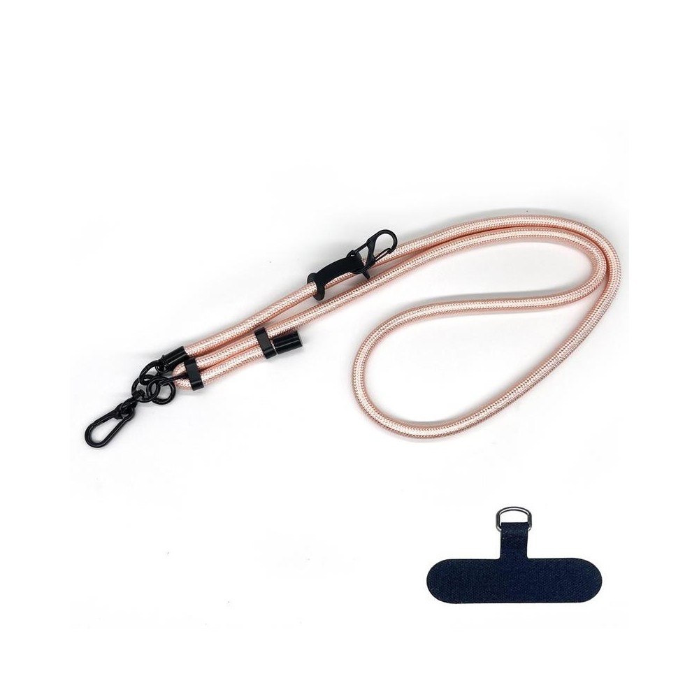 10mm Thick Rope Mobile Phone Anti-Lost Adjustable Lanyard Spacer(Pink Gold)