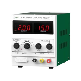 BEST 1502D+ 15V / 2A Digital Display DC Regulated Power Supply, 110V US Plug