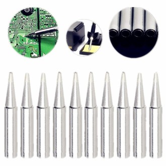 10 PCS 900M-T-B Pointed End Lead-free Electric Welding Soldering Iron Tips