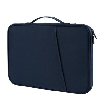 For 9.7-11 inch Laptop Portable Nylon Twill Texture Bag(Blue)