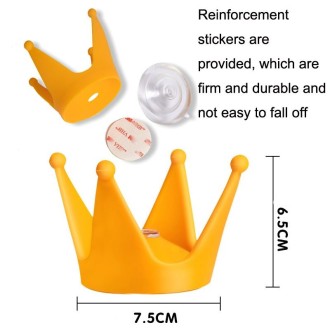 2PCS Motorcycle Crown Sucker Helmet Decoration(Blue)