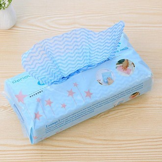 80 Sheet Pull-type Environmental Protection Disposable Non-woven DishCloth(Blue)