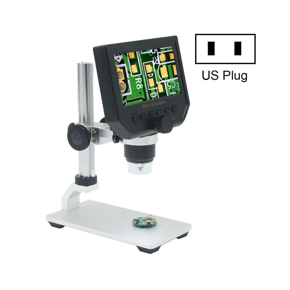 G600A HD Mobile Phone Repair Microscope 4.3 Inch Screen Digital Microscope Electron Microscope(US Plug)