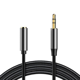 A13 3.5mm Male to 3.5mm Female Audio Extension Cable, Cable Length: 1.5m (Silver Grey)