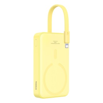 Baseus 10000mAh 20W 8 Pin Magnetic Fast Charging Power Bank(Lemon Yellow)