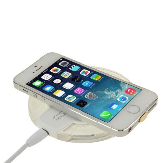 FANTASY Wireless Charger & 8Pin Wireless Charging Receiver , For iPhone 6 Plus / 6 / 5S / 5C / 5(White)