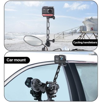 Aluminum Extension Arm Grip Extenter for GoPro Hero12 Black / Hero11 /10 /9 /8 /7 /6 /5, Insta360 Ace / Ace Pro, DJI Osmo Action