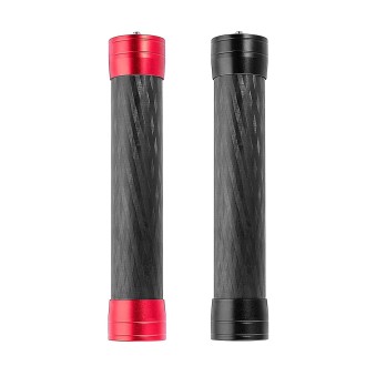 PULUZ 21cm Carbon Fiber Extension Monopod Stick for DJI / MOZA / Feiyu V2 / Zhiyun G5 Gimbal(Red)