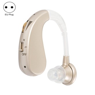 Hearing Aid Audiphones Sound Amplifier EU Plug(Golden)