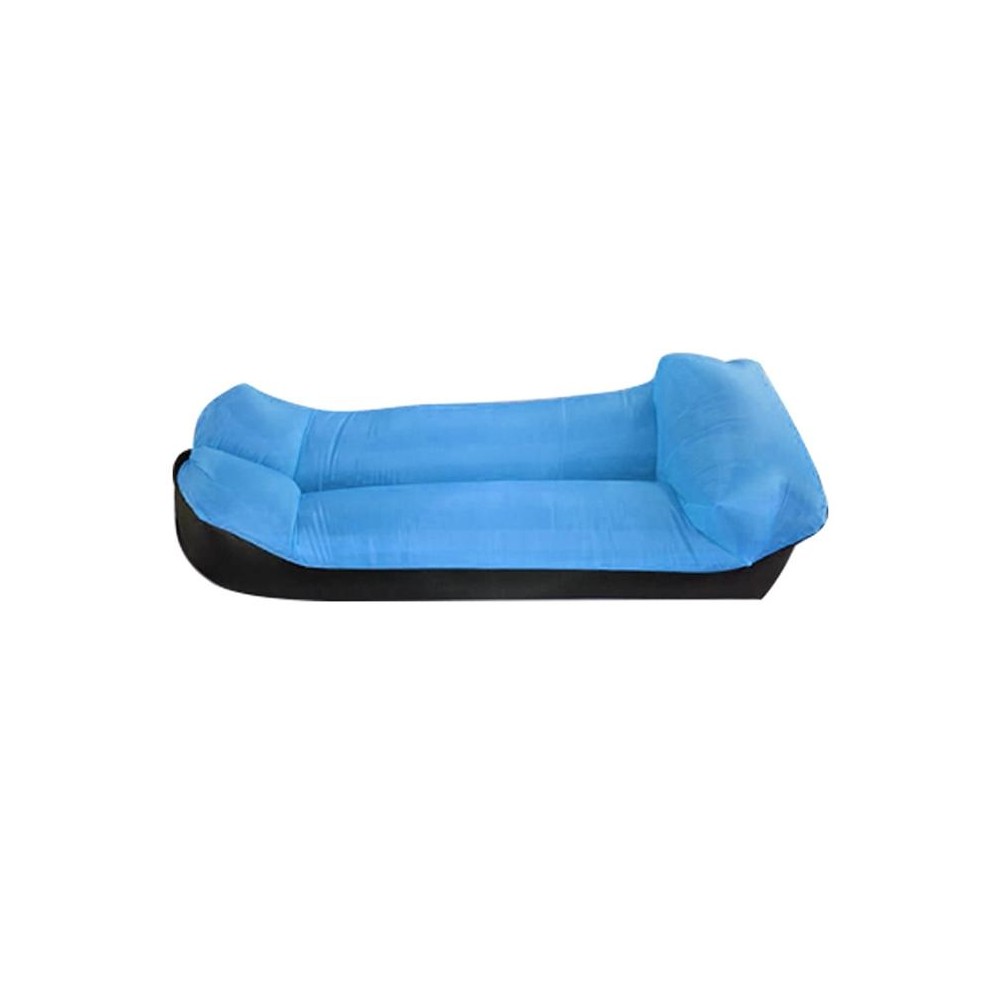 Color-blocking Pillow Style 210T Tear-proof Plaid Cloth Inflatable Sofa Outdoor Portable Air Sleeping Bag Beach Inflatable Float