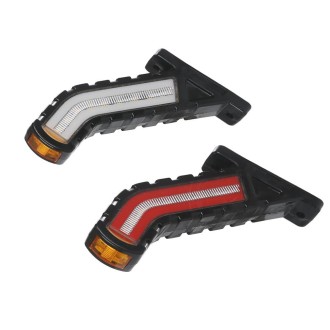 2 PCS MK-138 Truck LED Tail Light Running Water Tricolor Side Marker Light