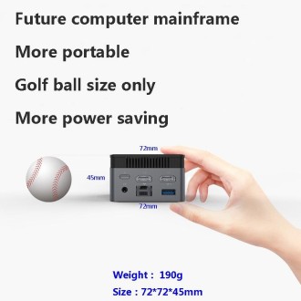 ZX01 Windows 11 Mini PC, Intel Celeron N5105 CPU, Support Dual HDMI Output 8GB+0(UK Plug)