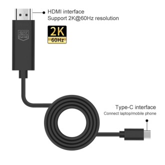 UC506 USB-C / Type-C to HDMI 2K 60Hz HDTV Cable