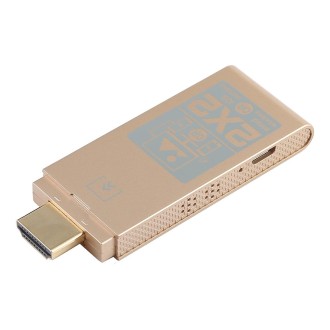 2 Systems x 2 Modes Super Dongle Wire and Wireless HDMI HDTV Mirror Adapter for Android, iOS (Gold)