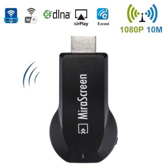 MiraScreen WiFi Display Dongle / Miracast Airplay DLNA Display Receiver Dongle Wireless Mirroring Screen Device with 2 in 1 USB 