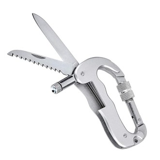 Multifunctional Folding Security Self Defense Folding Saw Carabiner Hanging Buckle Wild Survival Equipment