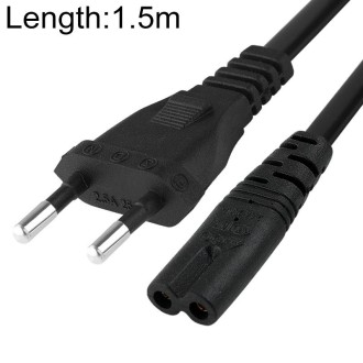 2 Prong Style EU Notebook Power Cord, Cable Length: 1.5m