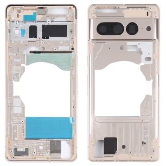 For Google Pixel 7 Front Housing LCD Frame Bezel Plate(Gold)