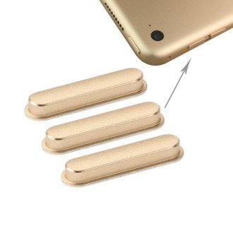 3 PCS Side Keys for iPad Air 2 / iPad 6(Gold)