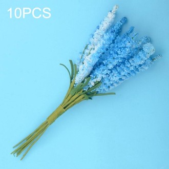 10 PCS DIY Wreath Material Artificial Flowers PE Mini Lavender Wedding Home Decoration(Blue)