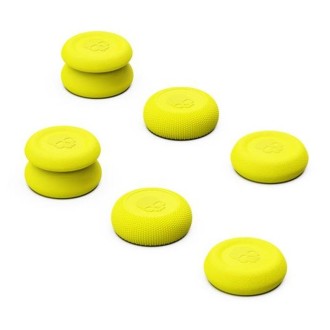 For Steam Deck Game Console Joystick Cap Set Anti-skid Combination Button Cap(Yellow)