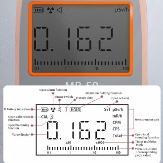 CESTSEN  MR-50  Nuclear Radiation Detector Radioactive Environmental Radiation αβγX-Ray Detector,CN Plug