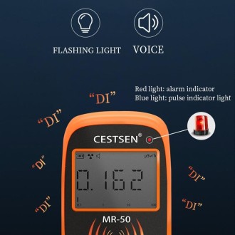 CESTSEN  MR-50  Nuclear Radiation Detector Radioactive Environmental Radiation αβγX-Ray Detector,CN Plug