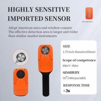 CESTSEN  MR-50  Nuclear Radiation Detector Radioactive Environmental Radiation αβγX-Ray Detector,CN Plug