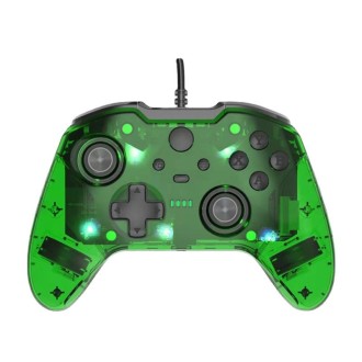 For Microsoft XBOX One / PC XO300 RGB Luminous Wired Gamepad(Translucent Green)