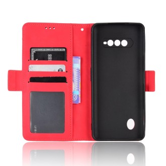 For Xiaomi Black Shark 5 RS Skin Feel Calf Texture Card Slots Leather Phone Case(Red)