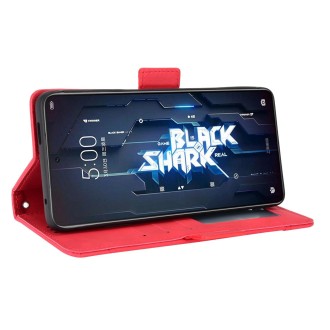 For Xiaomi Black Shark 5 RS Skin Feel Calf Texture Card Slots Leather Phone Case(Red)