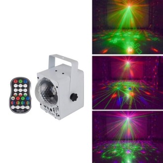 18W 60 Kinds of Pattern Crystal Magic Ball Laser Lights Household LED Colorful Starry Sky Projection Lights Voice-activated Stag