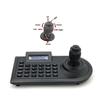 JSK-8003C Monitoring Keyboard PTZ Rocker Ball Camera Keyboard, Specification:4 Axis(UK Plug)