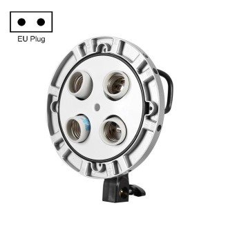 Godox TL-4 4 in 1 E27 Socket Tricolor Bulb Light Lamp Head Mount(EU Plug)