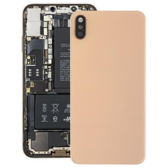 Battery Back Cover with Back Camera Bezel & Lens & Adhesive  for iPhone XS Max(Gold)