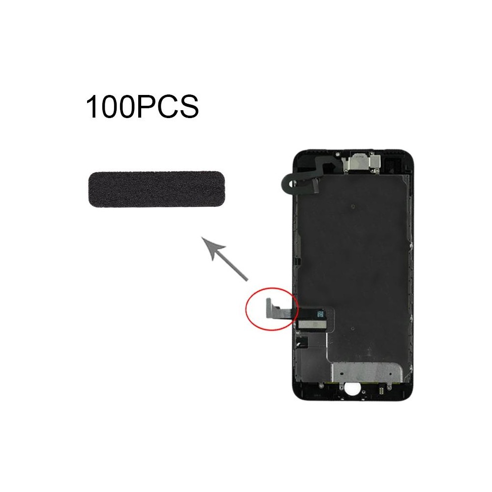 100 PCS Touch Flex Cable Cotton Pads for iPhone 7 Plus