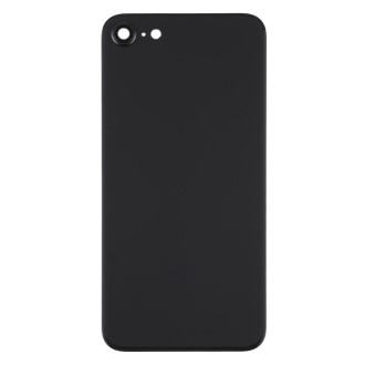 Glass Battery Back Cover with Camera Lens Cover for iPhone SE 2020(Black)