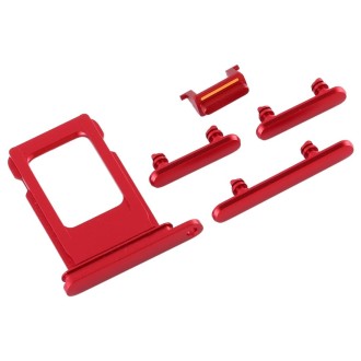 SIM Card Tray + Side Key for iPhone 11(Red)