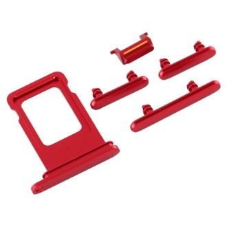 SIM Card Tray + Side Key for iPhone 11(Red)