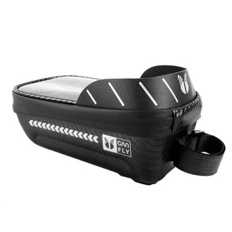 YIPINU QHEV-2 Mountain Bike EVA Hardshell Touch-Screen Waterproof Handlebar Bag(Black)