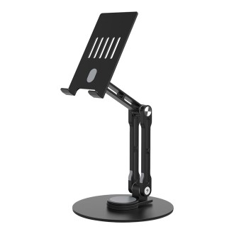 R-JUST HZ40 Mechanical Lift Tablet Desktop Stand(Black)