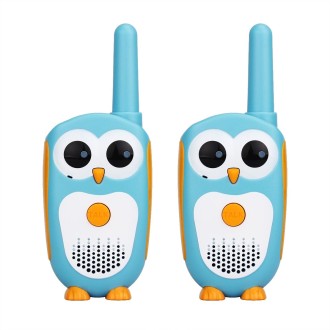 1 Pair RETEVIS RT30 0.5W US Frequency 467.5625MHz 1CH Owl Shape Children Handheld Walkie Talkie(Sky Blue)