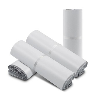 100 PCS / Roll Thick Express Bag Packaging Bag Waterproof Plastic Bag, Size: 20x30cm(White)