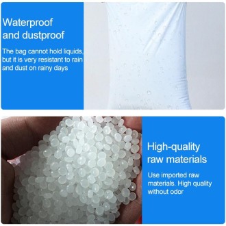 100 PCS / Roll Thick Express Bag Packaging Bag Waterproof Plastic Bag, Size: 20x30cm(White)